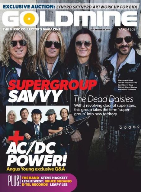 The Dead Daisies - Goldmine Magazine Cover [United States] (March 2021)