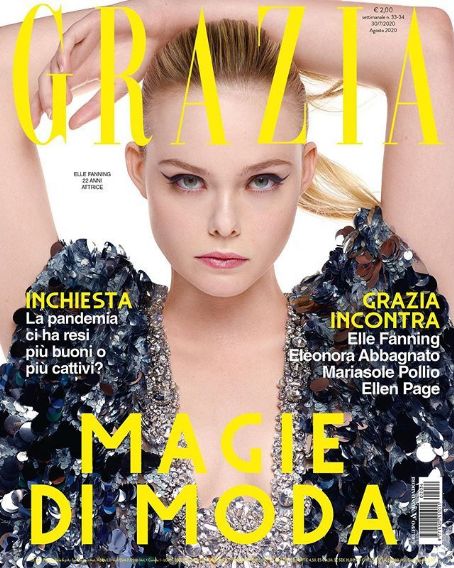 Grazia Magazine 30 July 2020 Cover Photo - Italy