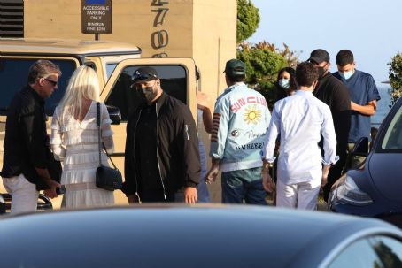 Kylie Jenner – with Fai Khadra and Zack Bia at Nobu in Malibu