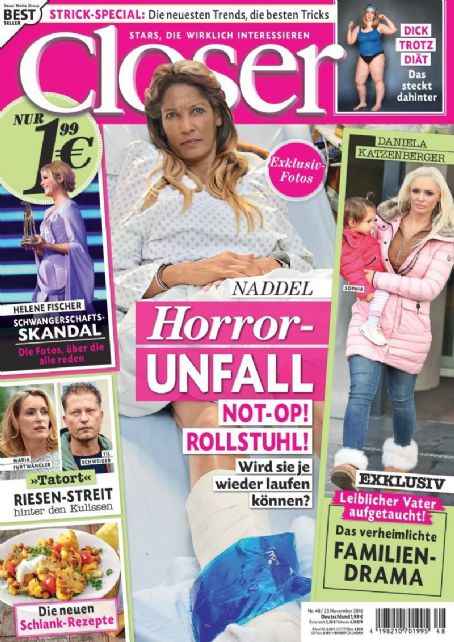 Nadja Abd el Farrag - Closer Magazine Cover [Germany] (23 November 2016)