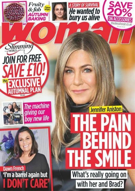 Jennifer Aniston - Woman Magazine Cover [United Kingdom] (26 October 2020)