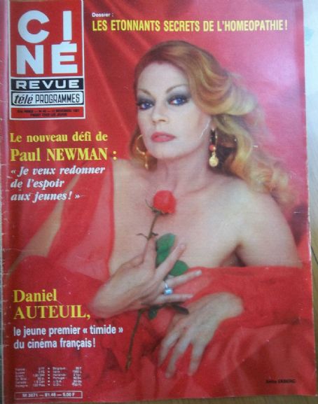 Anita Ekberg - Cine Tele Revue Magazine Cover [Belgium] (12 November 1981)