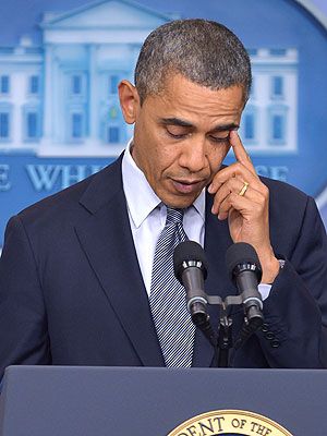 President Obama Cries While Speaking About Children Killed in Connecticut Shooting