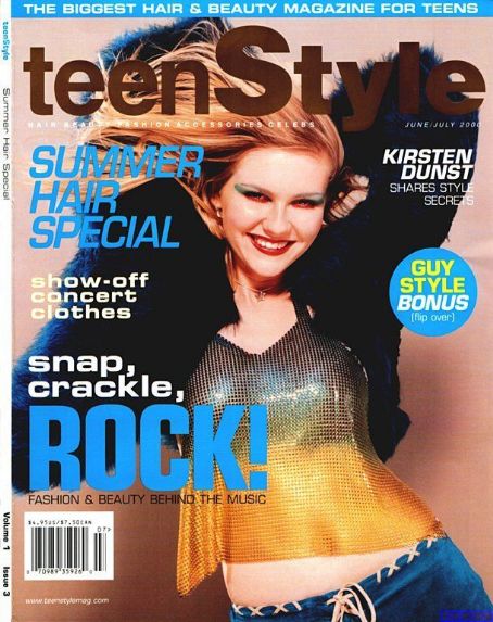 Kirsten Dunst, Teen Style Magazine July 2000 Cover Photo - United States