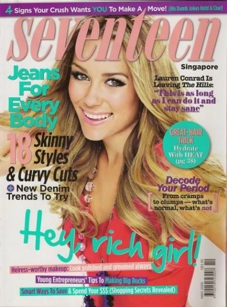 Lauren Conrad, Seventeen Magazine May 2009 Cover Photo - Singapore