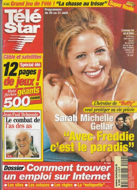 Sarah Michelle Gellar, Télé Star Magazine 20 August 2001 Cover Photo ...