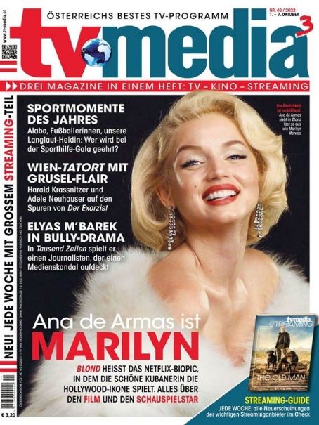 Ana de Armas, TV Media Magazine 01 October 2022 Cover Photo - Austria