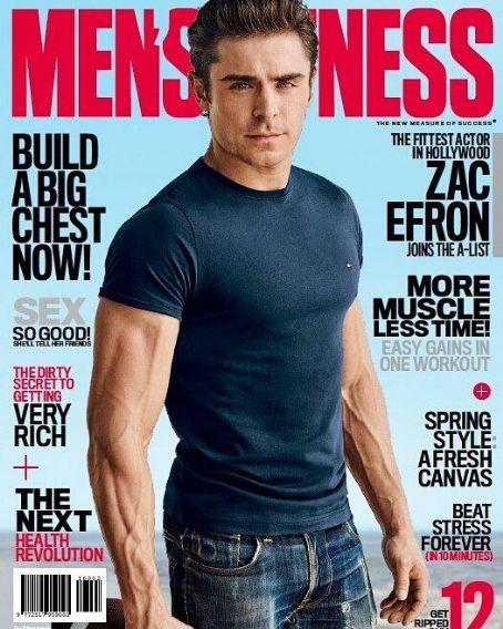 Zac Efron, Men's Fitness Magazine October 2016 Cover Photo - South Africa
