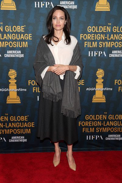 Angelina Jolie : HFPA and American Cinematheque Present the Golden Globe Foreign-Language Nominees Series 2018 Symposium