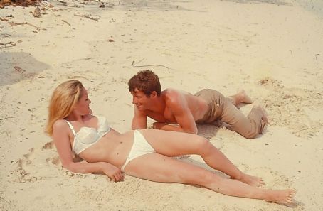 Ursula Andress and Jean-Paul Belmondo