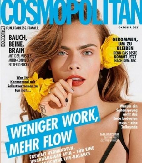 Cara Delevingne - Cosmopolitan Magazine Cover [Germany] (October 2021)
