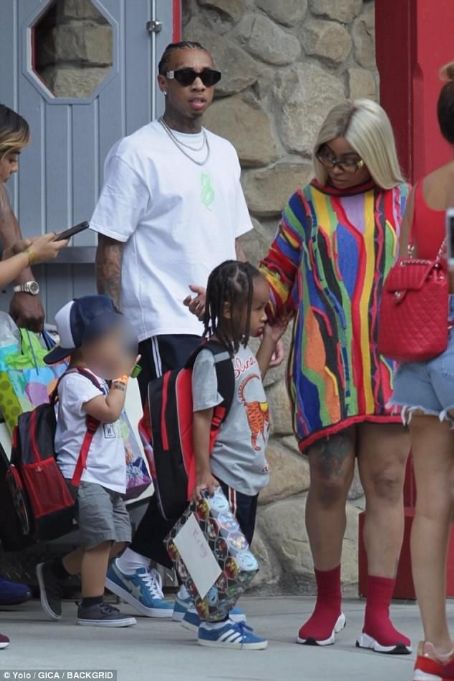 Blac Chyna and Tyga Throw King Cairo a 5th Birthday Party at Six Flags Magic Mountain in Los Angeles, California - October 14, 2017
