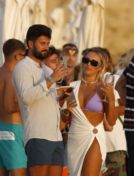 Amber Turner – In a bikini with her boyfriend Dan Edgar in Ibiza
