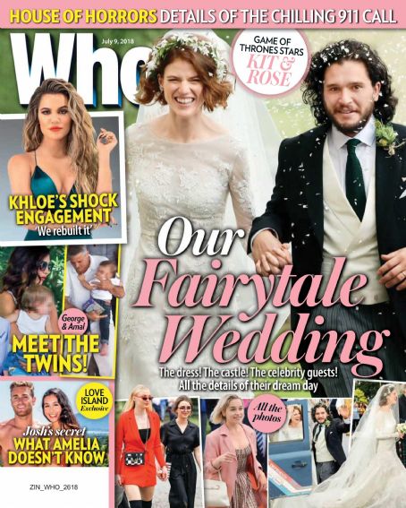 Kit Harington, Rose Leslie - Who Magazine Cover [Australia] (9 July 2018)