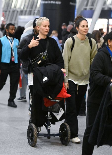 Megan Rapinoe – Seen with her partner Sue Bird arriving at JFK Airport in New York
