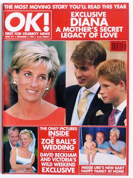 Princess Diana - OK! Magazine Cover [United Kingdom] (3 September 1999)