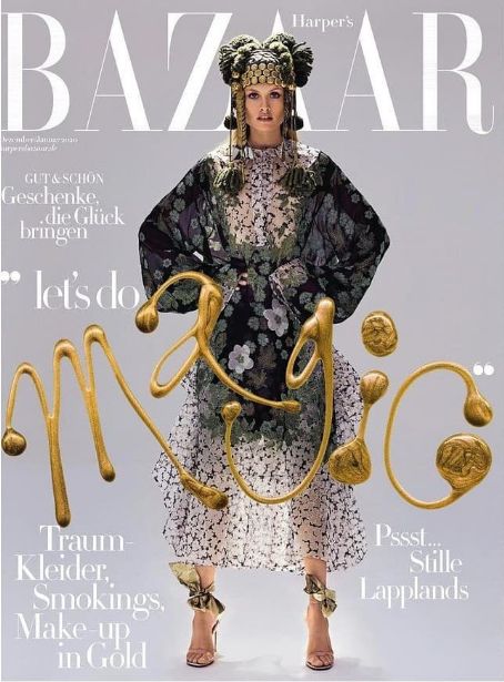 Klara Kristin, Harper's Bazaar Magazine January 2020 Cover Photo - Germany