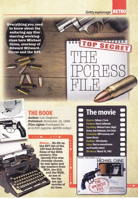 The Ipcress File - Yours Retro Magazine Pictorial [United Kingdom] (July 2020)