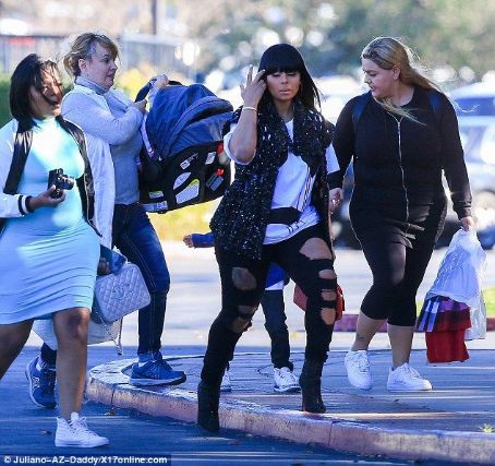 Blac Chyna, King Cairo, and Dream Kardashian at The Mall in Calabasas, California - January 14, 2017