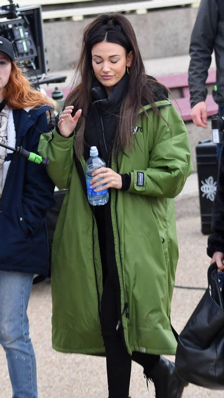 Michelle Keegan – Arriving for Brassic filming in Blackpool