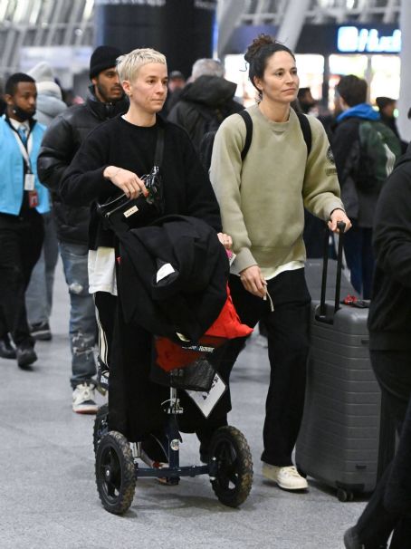 Megan Rapinoe – Seen with her partner Sue Bird arriving at JFK Airport in New York