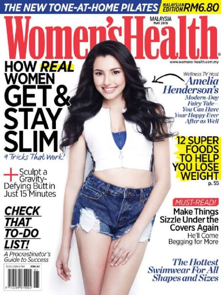 Amelia Henderson, Women's Health Magazine May 2016 Cover Photo - Malaysia