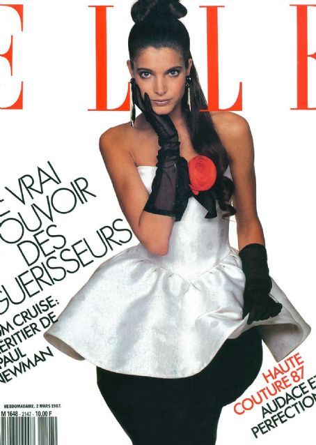 Stephanie Seymour, Elle Magazine 02 March 1987 Cover Photo - France