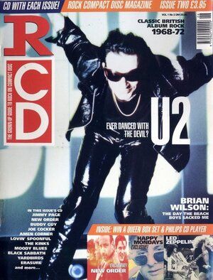 U2, Led Zeppelin, New Order, RCD Magazine August 1992 Cover Photo ...