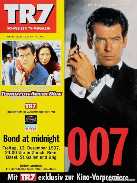 Pierce Brosnan, Tomorrow Never Dies, TR7 Magazine 12 November 1997 ...