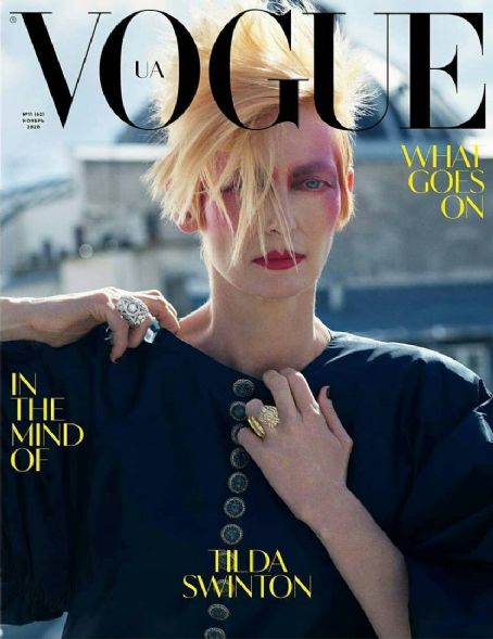 Tilda Swinton, Vogue Magazine November 2020 Cover Photo - Ukraine
