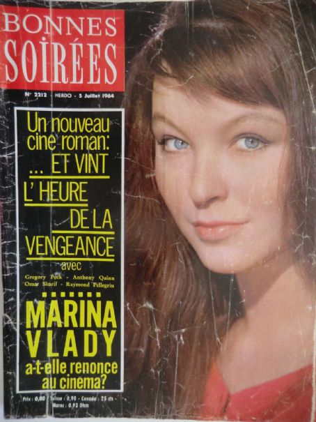 Marina Vlady, Bonnes Soirees Magazine 05 July 1964 Cover Photo - France