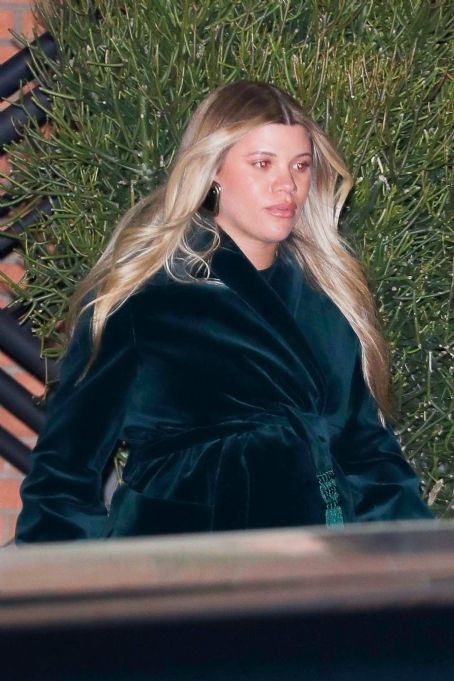 Sofia Richie – Display her growing baby bump while exiting the NB44 party