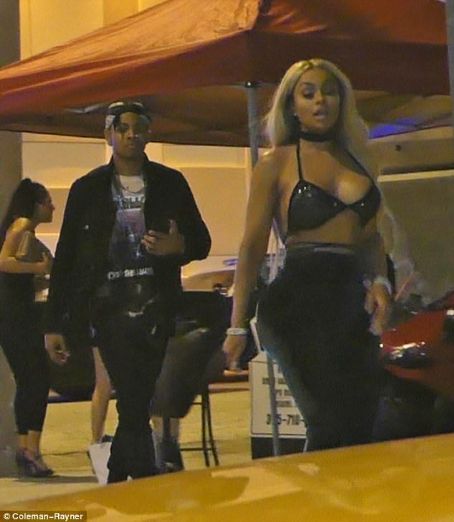 Blac Chyna and Demetrius Harris at E11even Nightclub in Miami, Florida - July 23, 2017