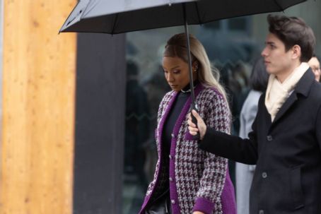 Savannah James – Exits Chanel fashion show in Paris