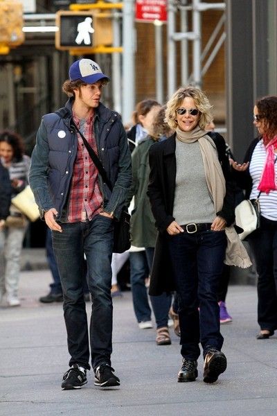 Meg Ryan and her son Jack Quaid out and about in New York City on ...