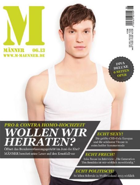 Liam Michael Scullion, Männer (i) Magazine June 2013 Cover Photo - Germany