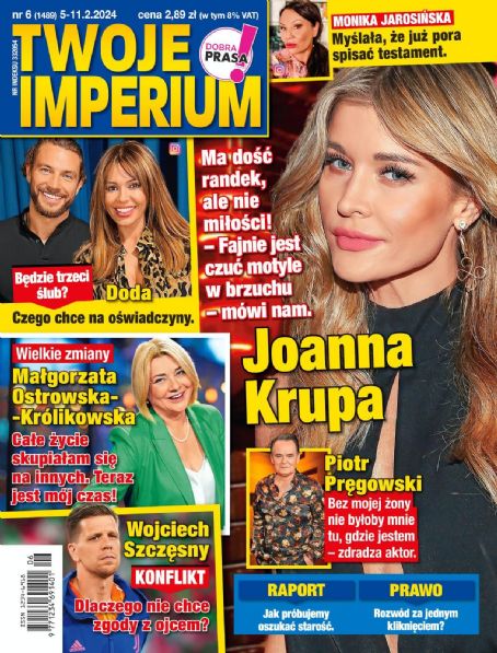 Joanna Krupa, Twoje Imperium Magazine 05 February 2024 Cover Photo - Poland