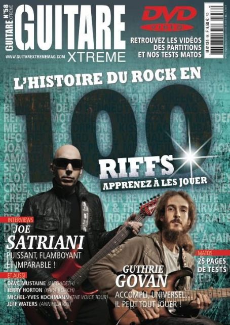 Joe Satriani, Guthrie Govan, Guitare Xtreme Magazine October 2013 Cover ...