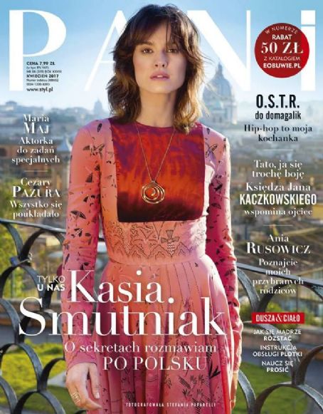 Kasia Smutniak - Pani Magazine Cover [Poland] (April 2017)