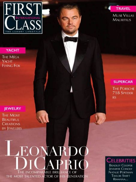 Leonardo Dicaprio First Class Magazine January 2024 Cover Photo United Kingdom