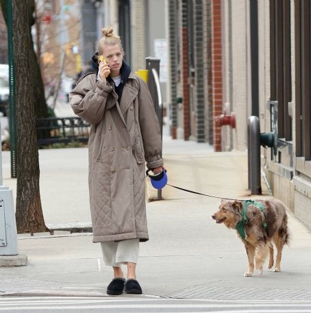 Daphne Groeneveld – Walks her dog in New York - FamousFix