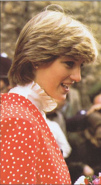 Prince Charles and Lady Diana Spencer visiting the town of Tetbury in ...