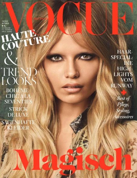 Natasha Poly, Vogue Magazine October 2014 Cover Photo - Germany