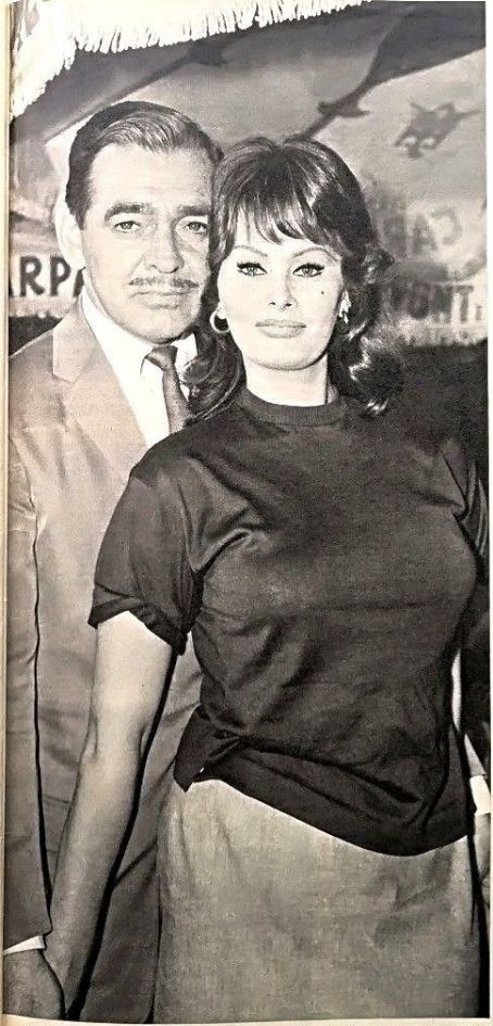 Sophia Loren and Clark Gable
