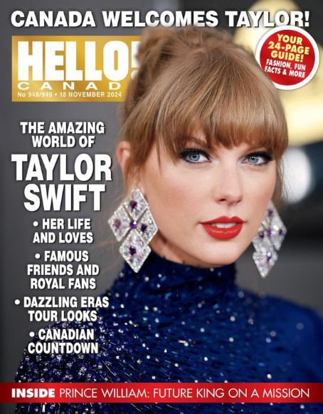 Taylor Swift - Hello! Magazine Cover [Canada] (18 November 2024)