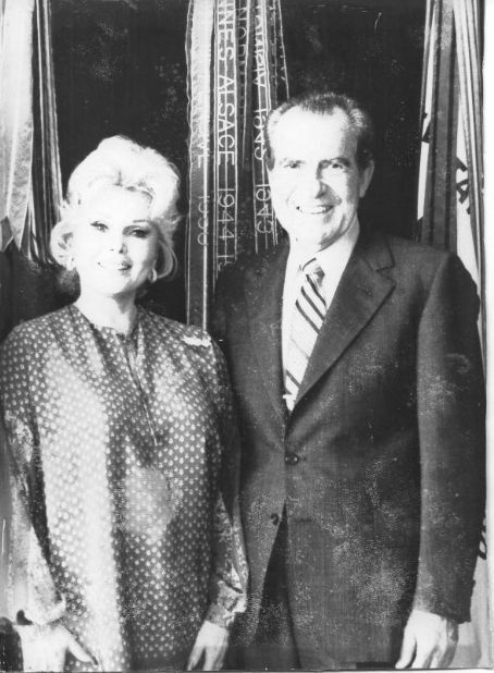 Zsa Zsa Gabor and Richard Nixon