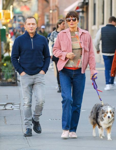 Helena Christensen – Photographed with a mystery guy in New York