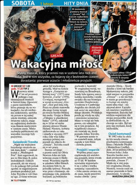 Grease - Tele Tydzień Magazine Pictorial [Poland] (31 January 2025)