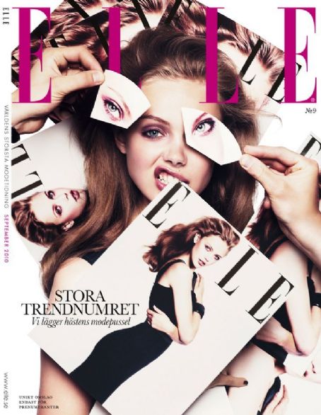 Frida Gustavsson, Elle Magazine September 2010 Cover Photo - Sweden