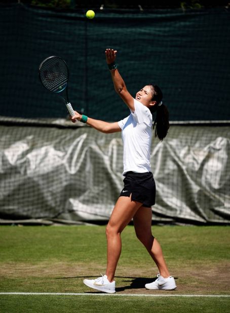 Emma Raducanu – Seen At Practice Session At Wimbledon 2024 - FamousFix